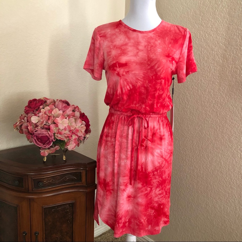Calvin Klein Tie Dye Mini T Shirt Dress